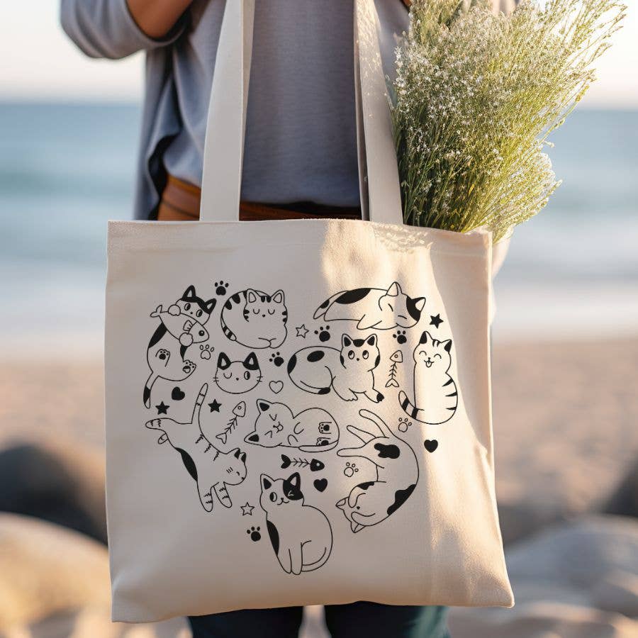 Animal Alphabet Tote Bag - Lucky Luna Apparel
