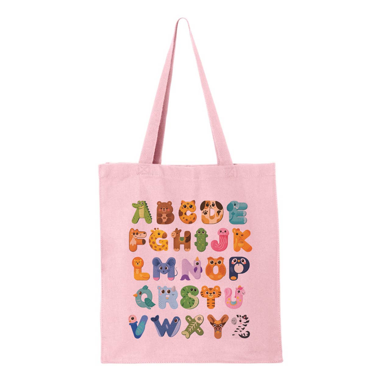 Animal Alphabet Tote Bag - Lucky Luna Apparel
