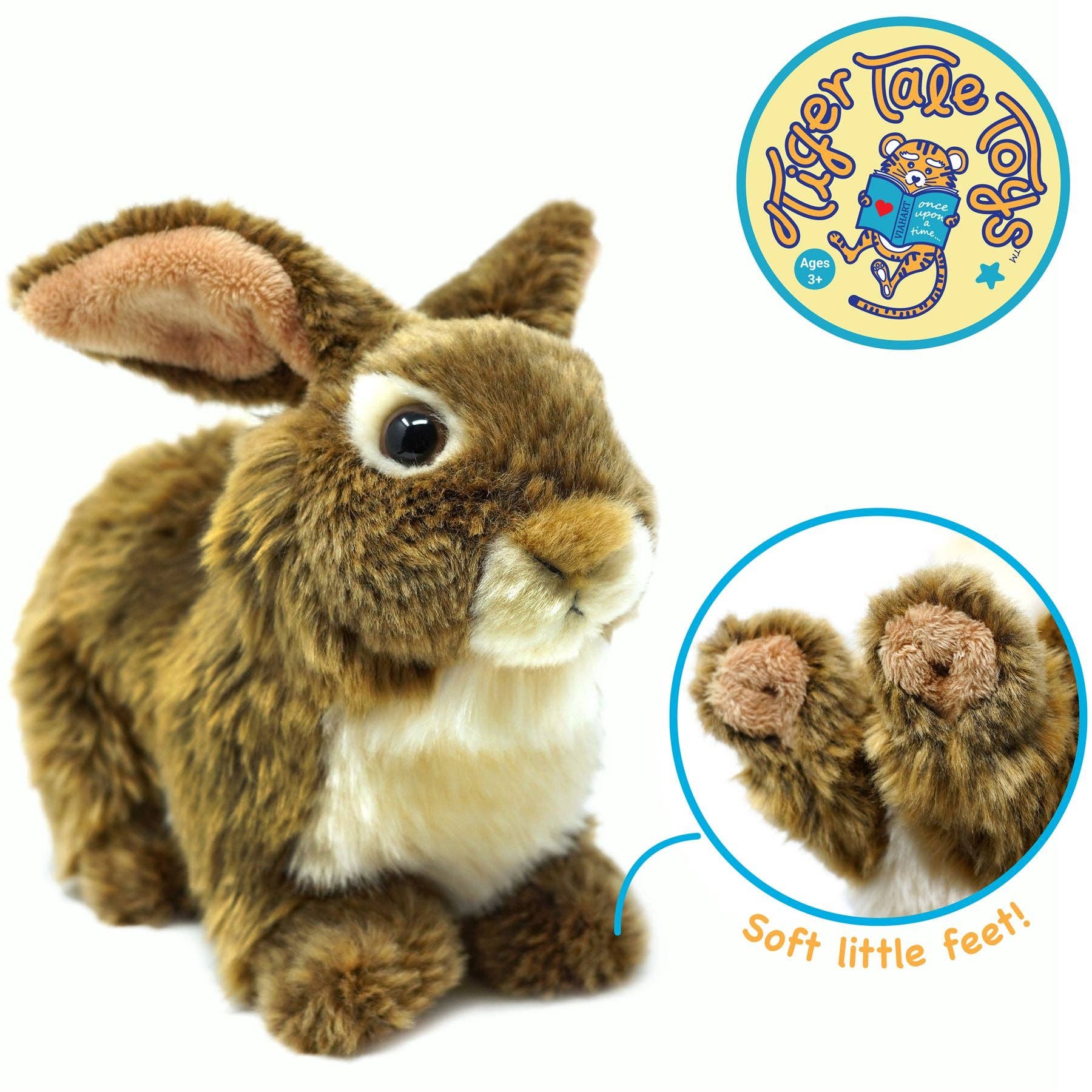 Brigid The Brown Rabbit | 10 Inch Stuffed Animal Plush | By TigerHart Toys - Wild Republic