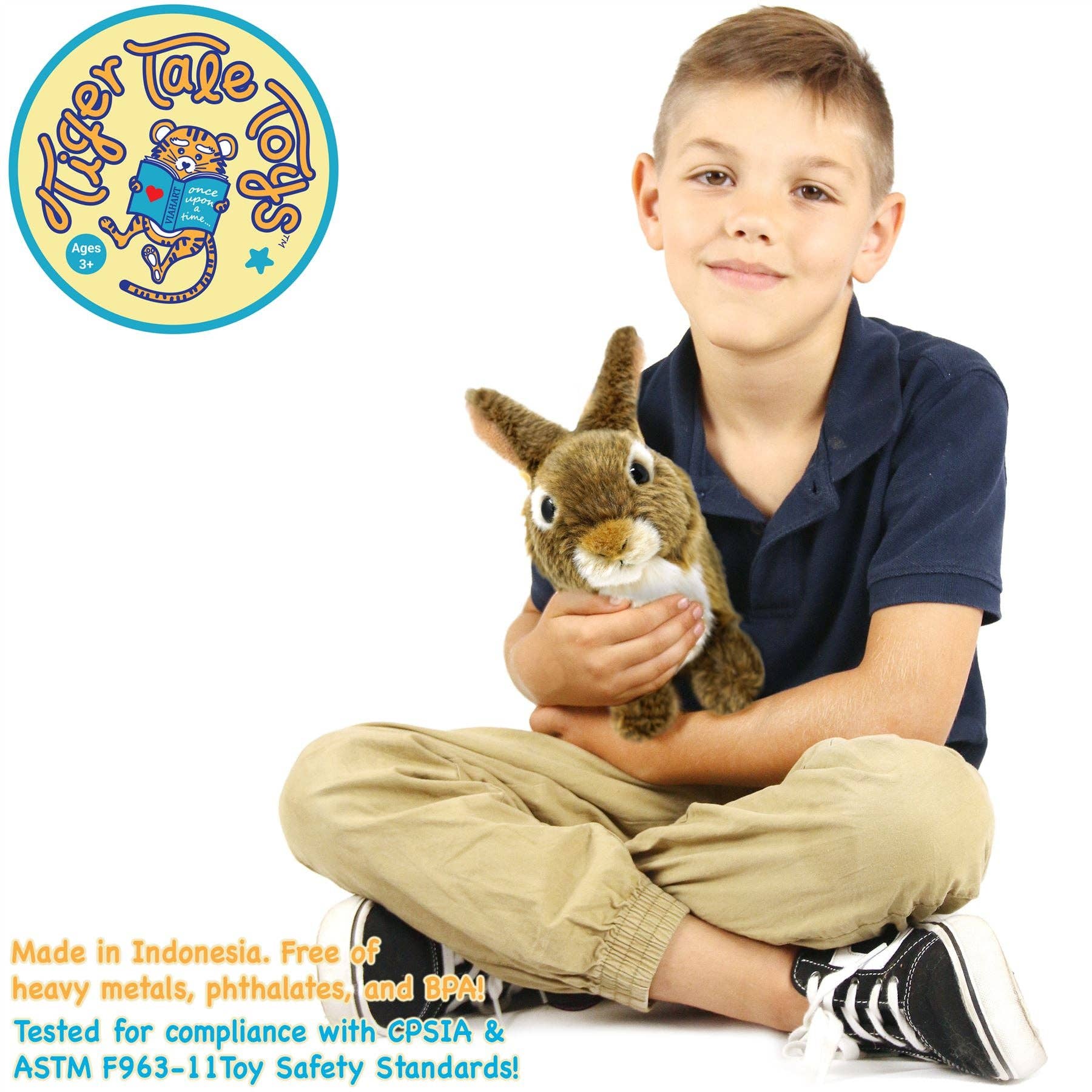 Brigid The Brown Rabbit | 10 Inch Stuffed Animal Plush | By TigerHart Toys - Wild Republic