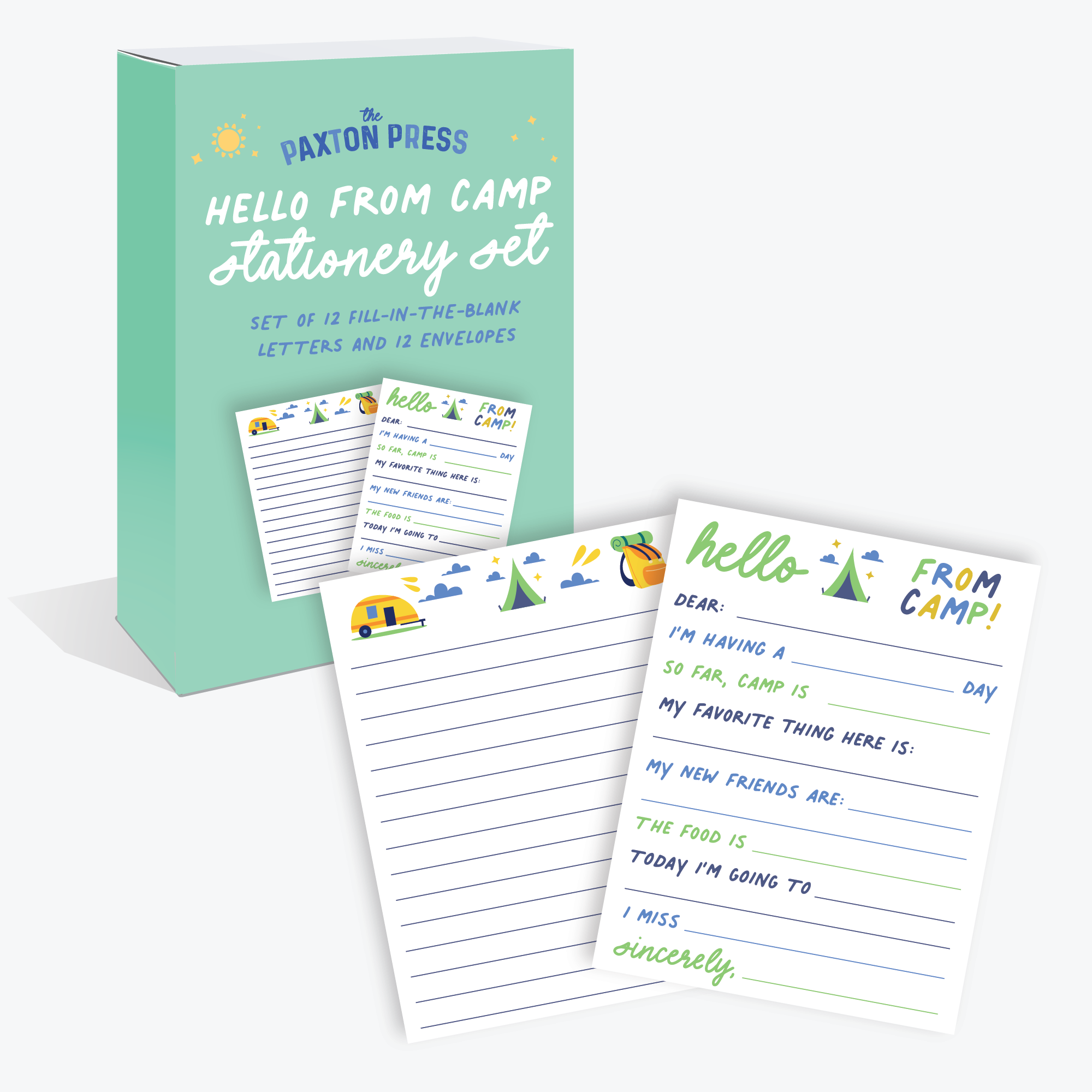 Camp Notes Box Note Set - Pippi Post