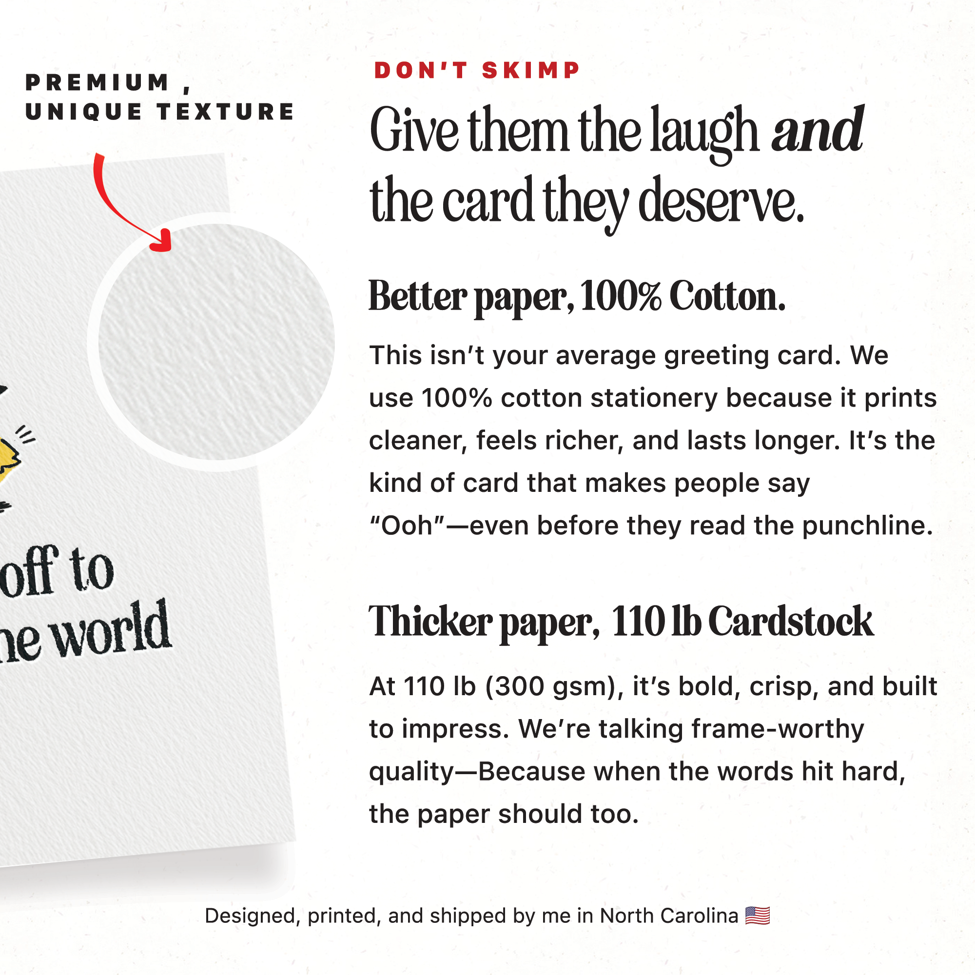 Change the World Chick - A2 Graduation Greeting Card - Petty Paper Studio