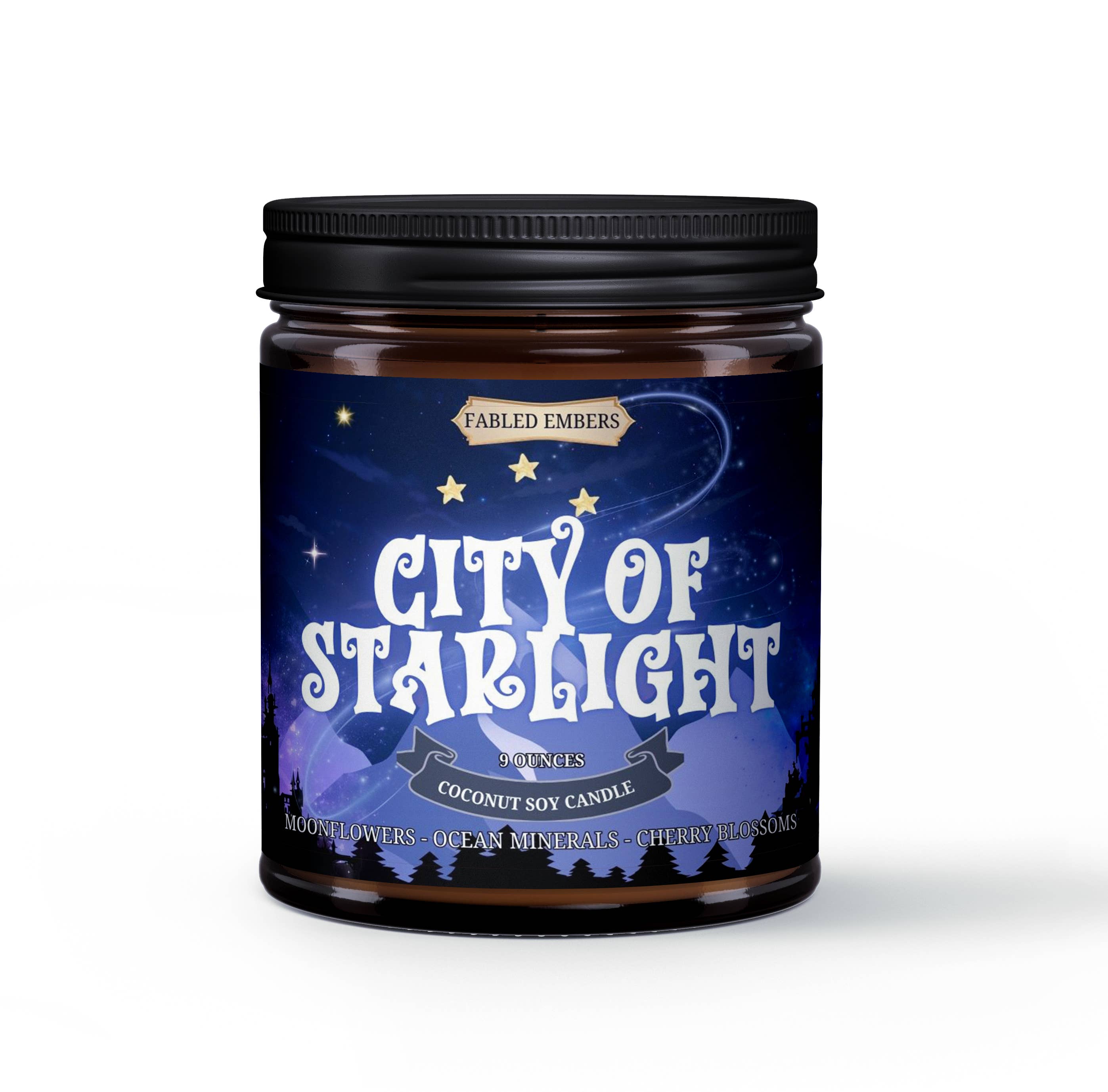 CITY OF STARLIGHT book lovers candle - Fabled Embers