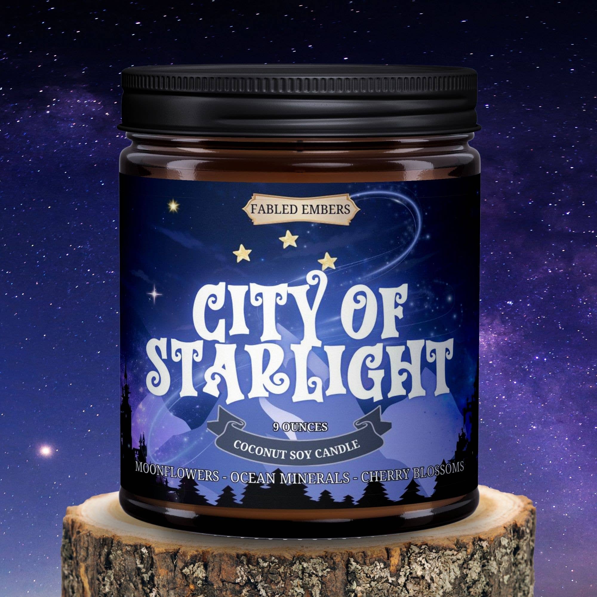 CITY OF STARLIGHT book lovers candle - Fabled Embers
