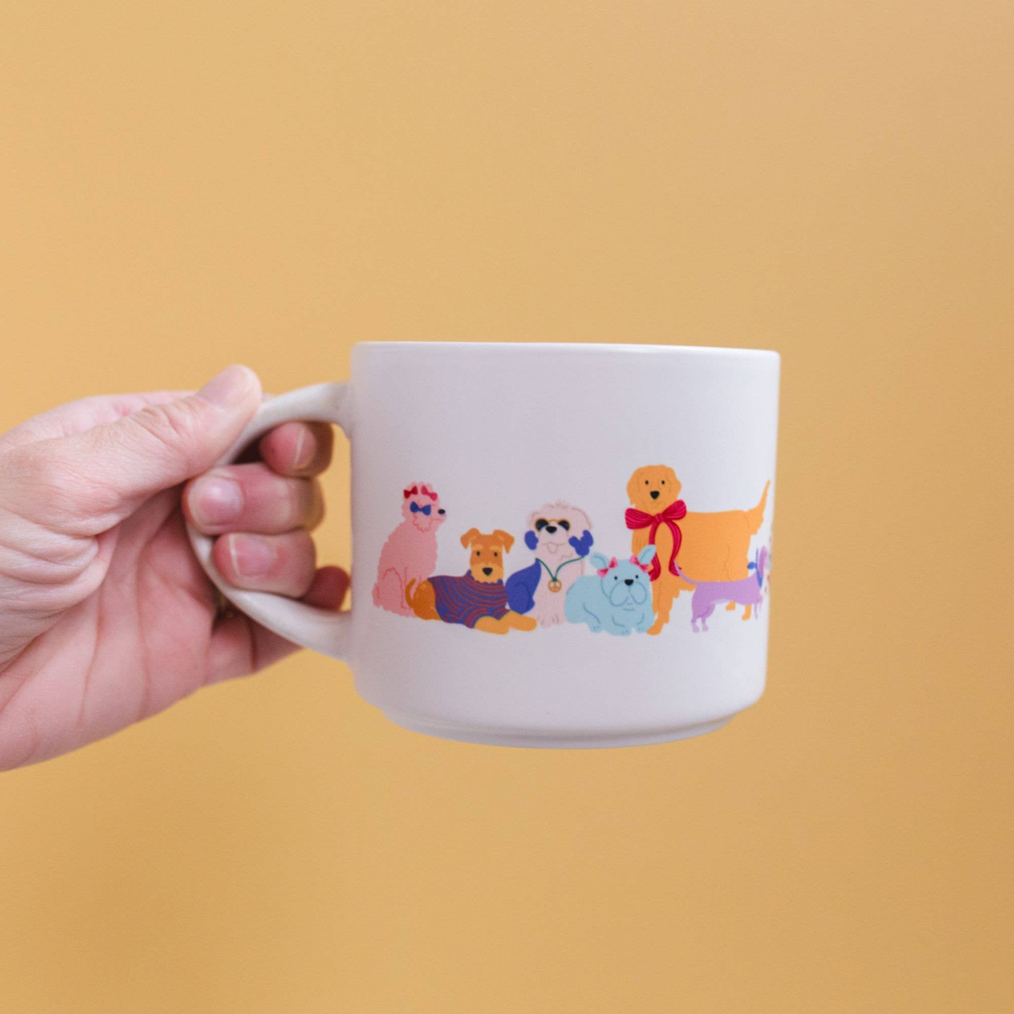 Dapper Dogs Large Ceramic Mug - Pippi Post