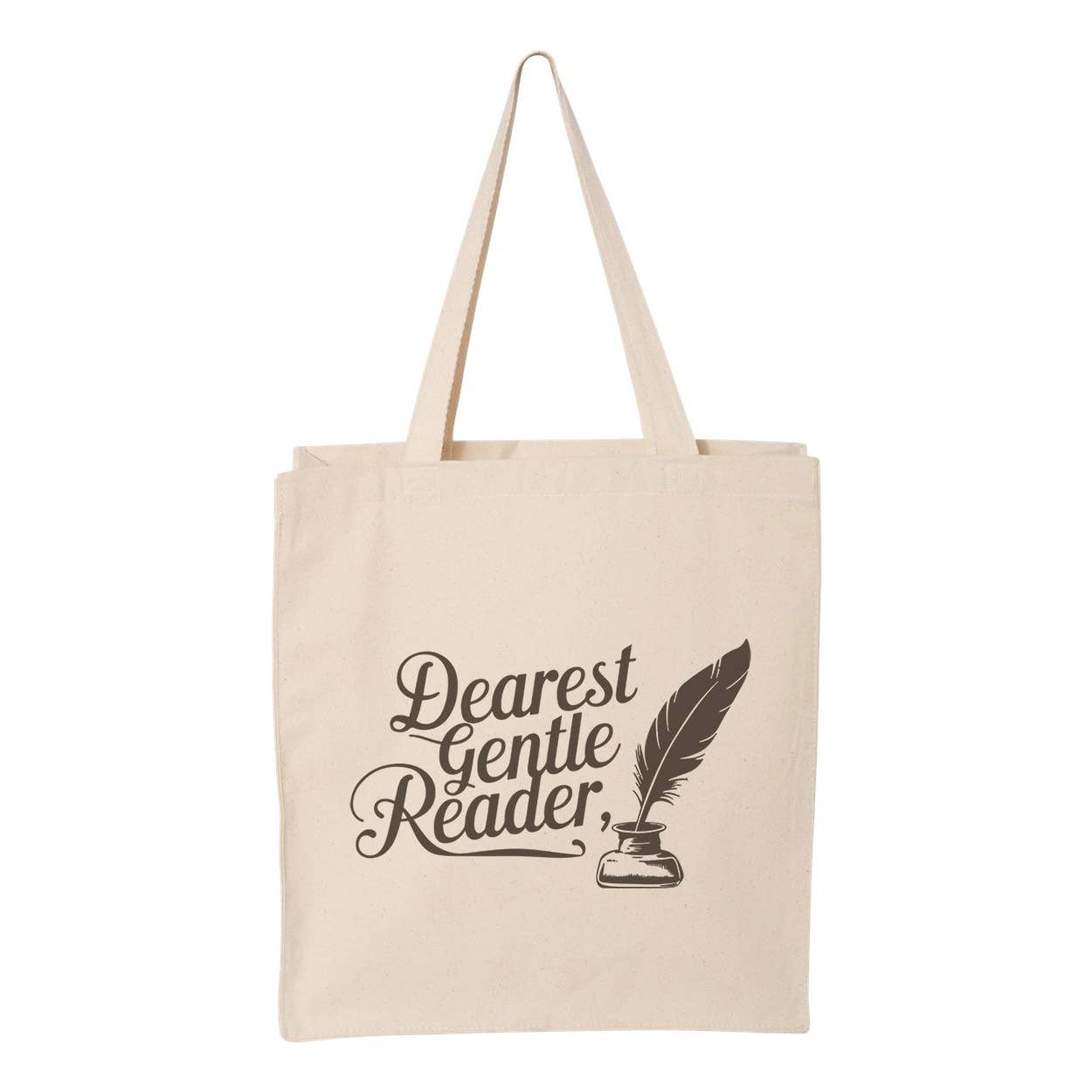 Dearest Gentle Reader Tote Bag - Lucky Luna Apparel