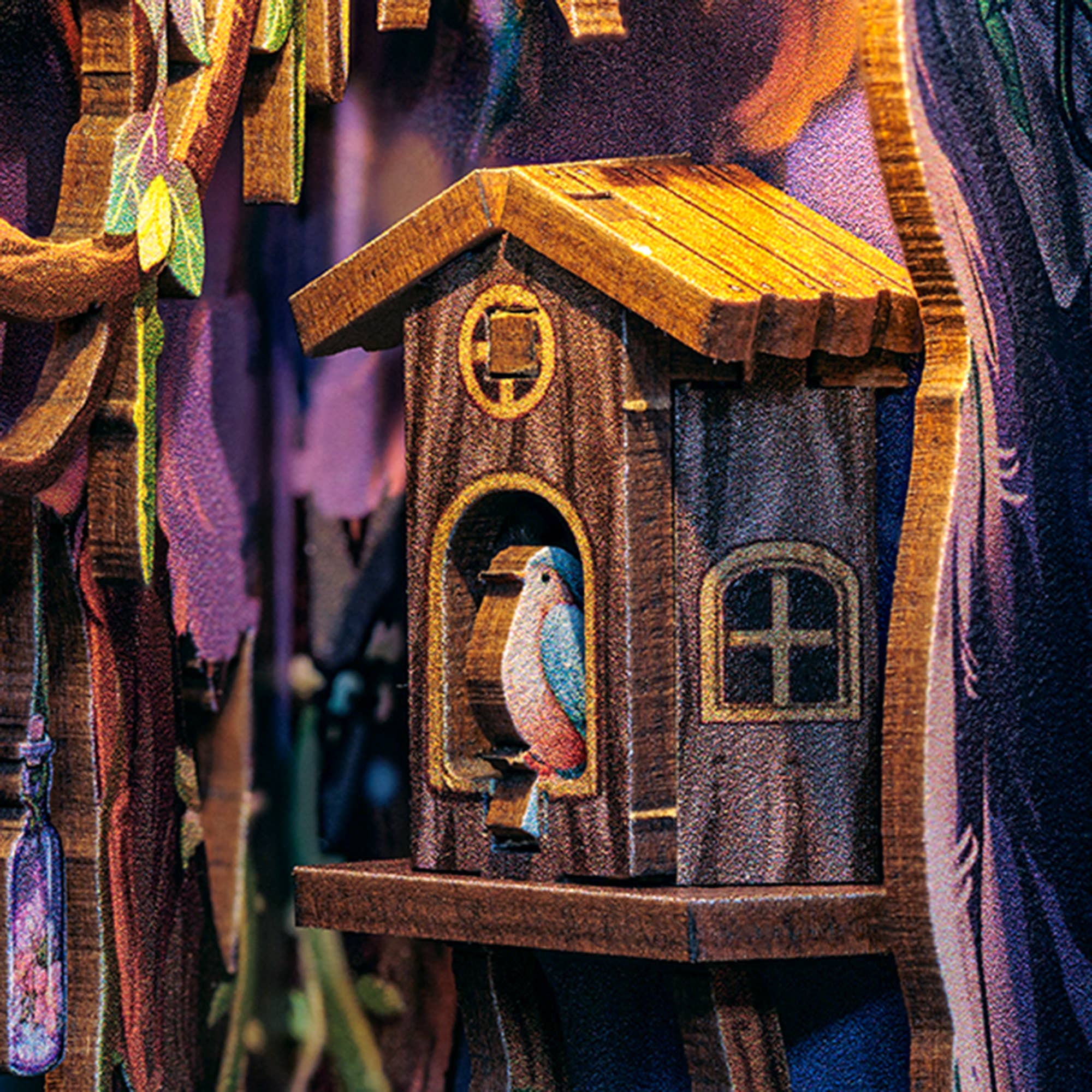DIY Book Nook Kit: Grace of the Forest w/ Dust Cover - Hands Craft