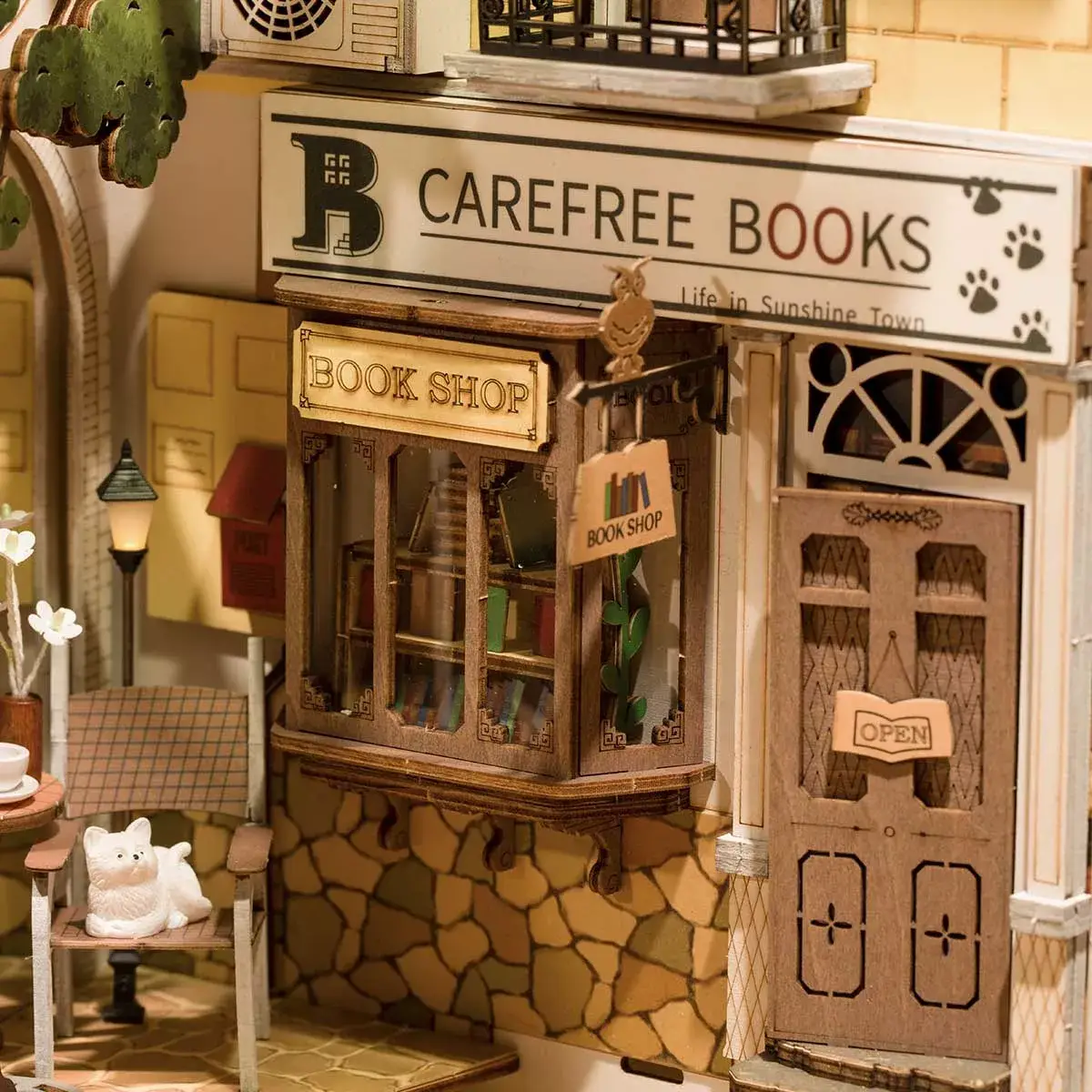 DIY Book Nook Kit: Sunshine Town - Hands Craft