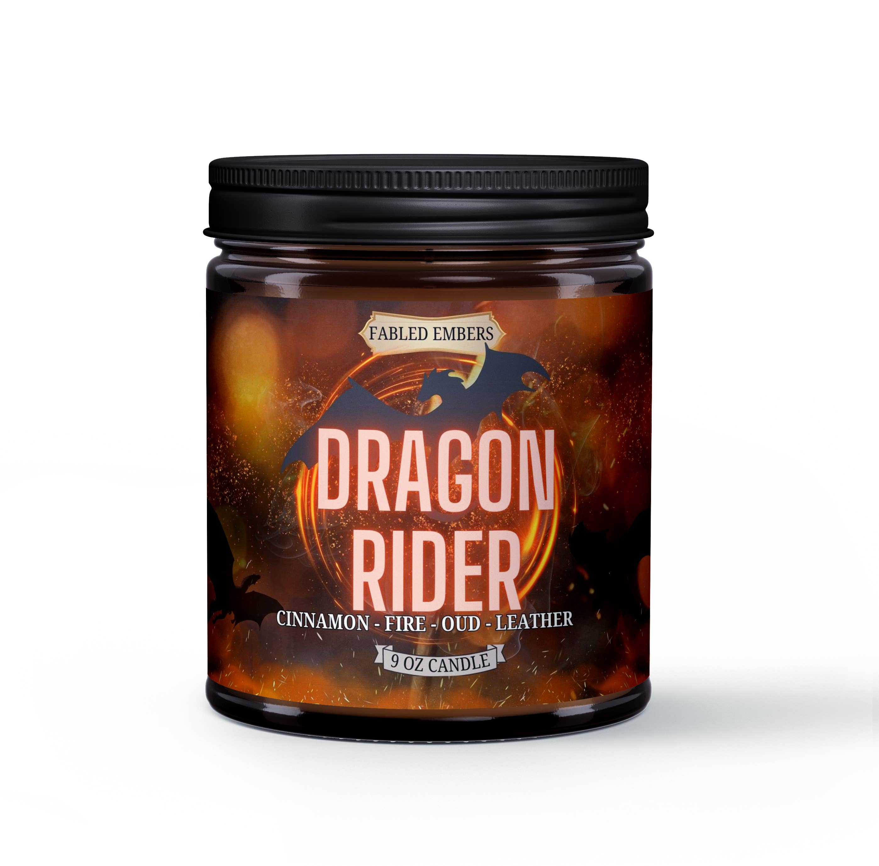 DRAGON RIDER fantasy bookish candle - Fabled Embers