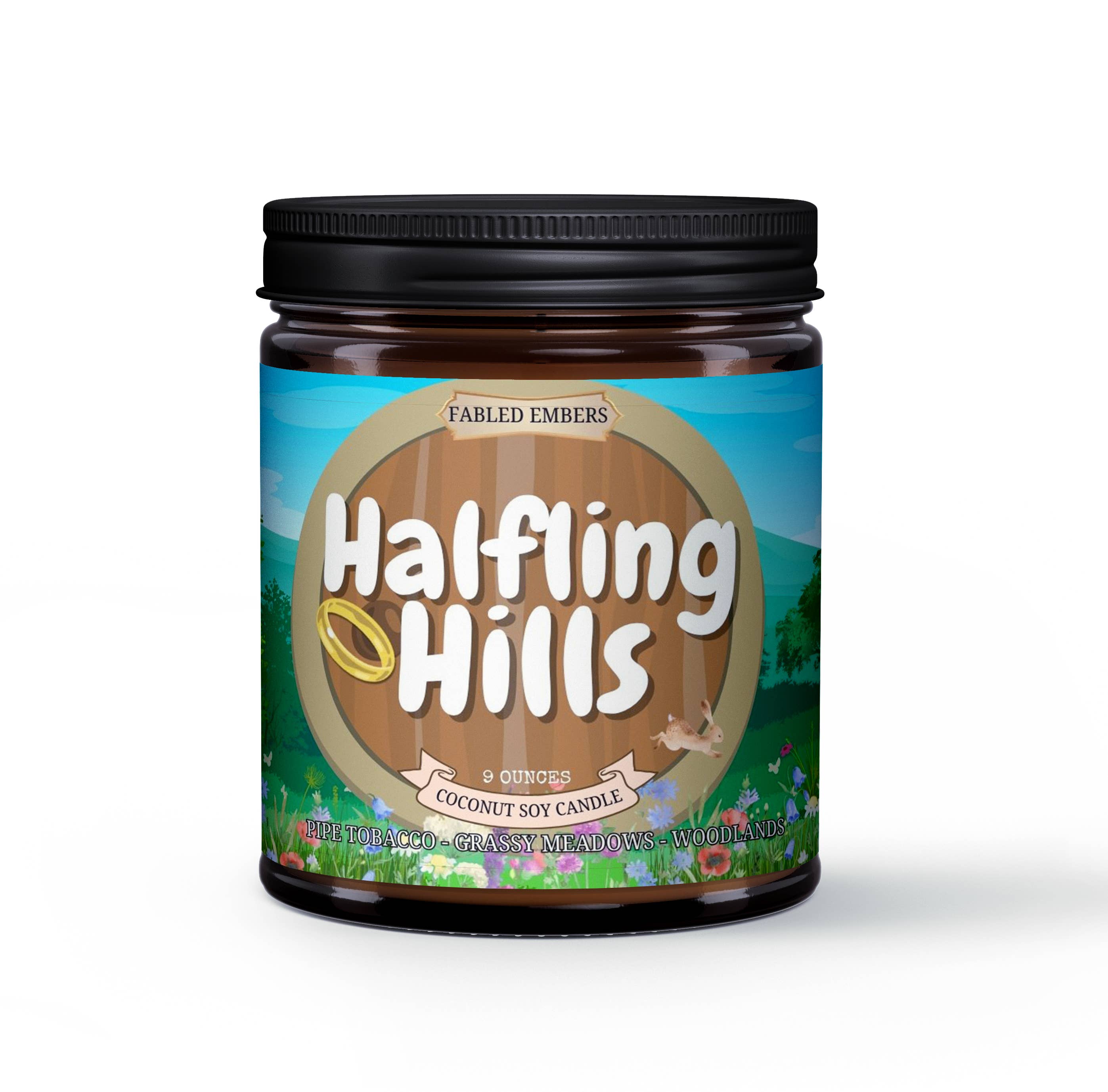 HALFLING HILLS cottagecore book lovers Candle | LOTR - Fabled Embers
