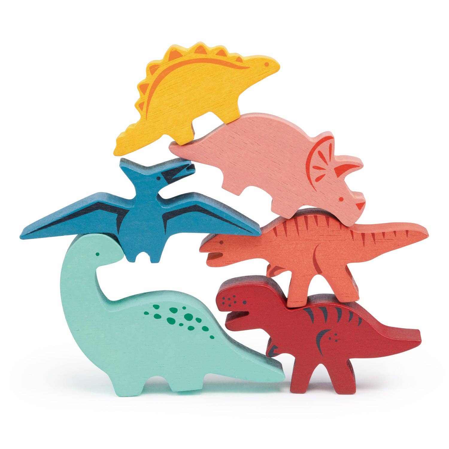 Happy Stacking Dinosaurs - Mentari Toys