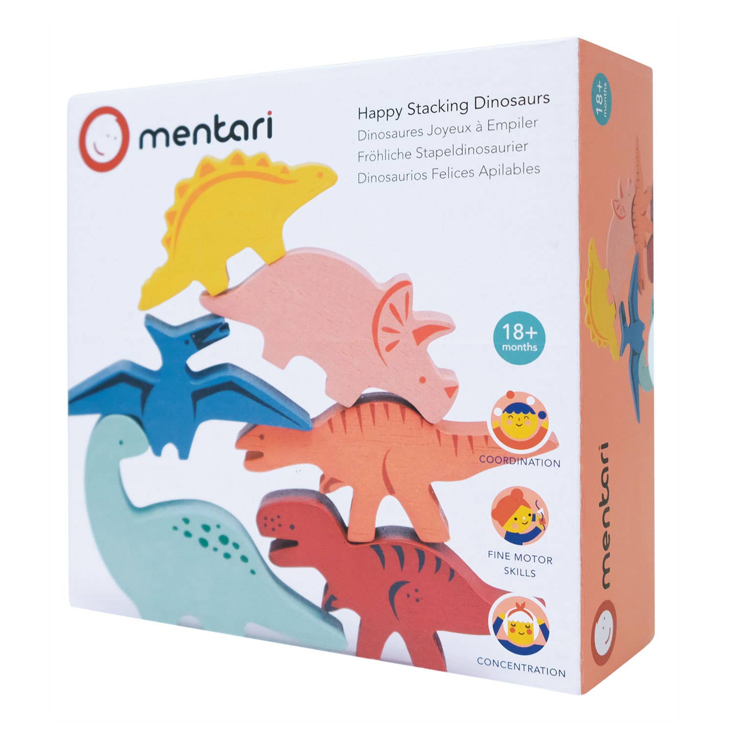 Happy Stacking Dinosaurs - Mentari Toys