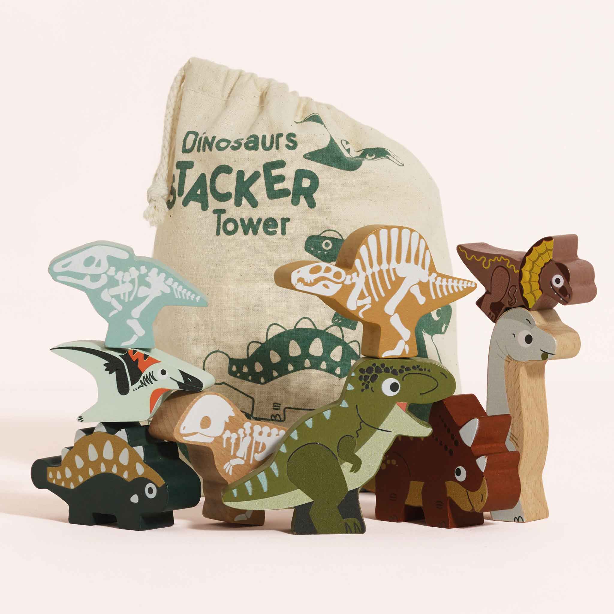 Happy Stacking Dinosaurs - Mentari Toys