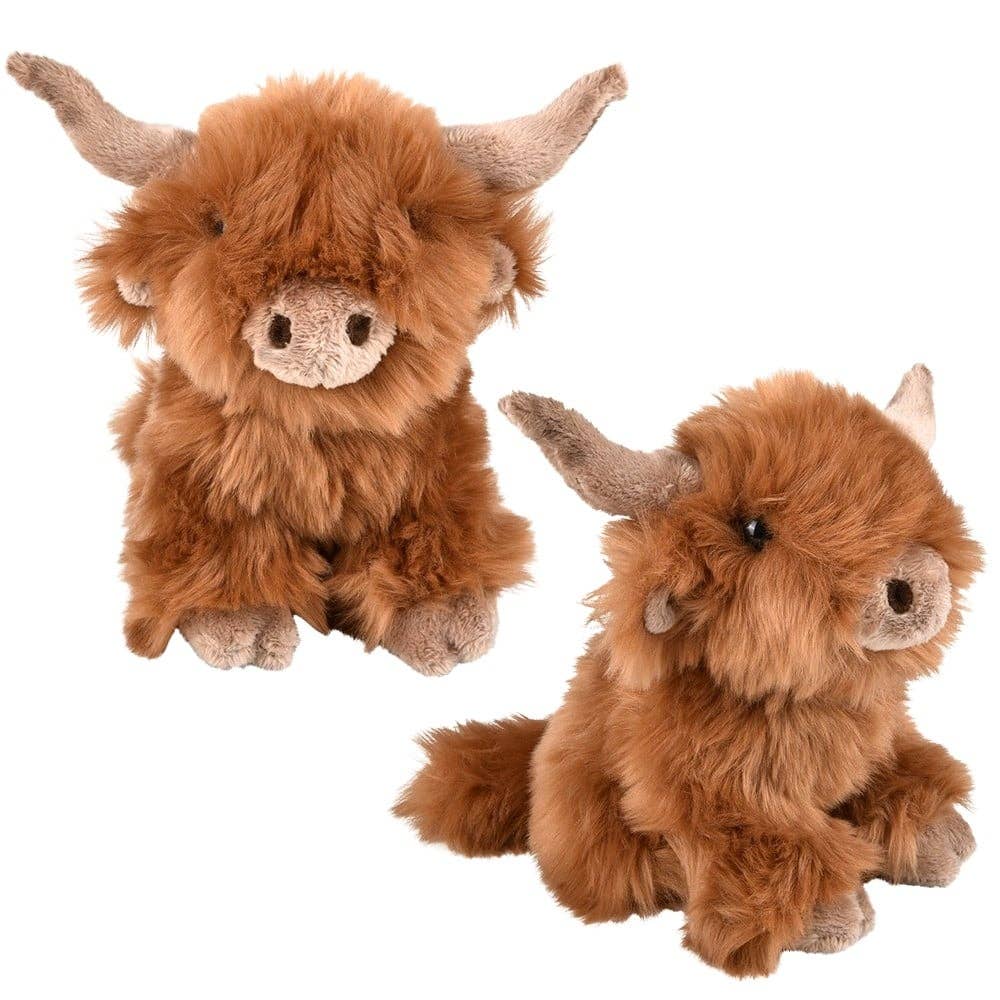 Henley The Highland Cow | 14 Inch Stuffed Animal Plush | By TigerHart Toys - Keycraft