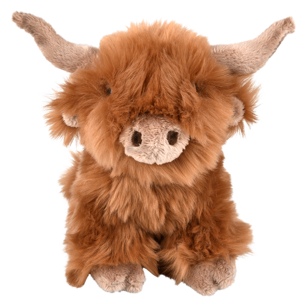 Henley The Highland Cow | 14 Inch Stuffed Animal Plush | By TigerHart Toys - Keycraft