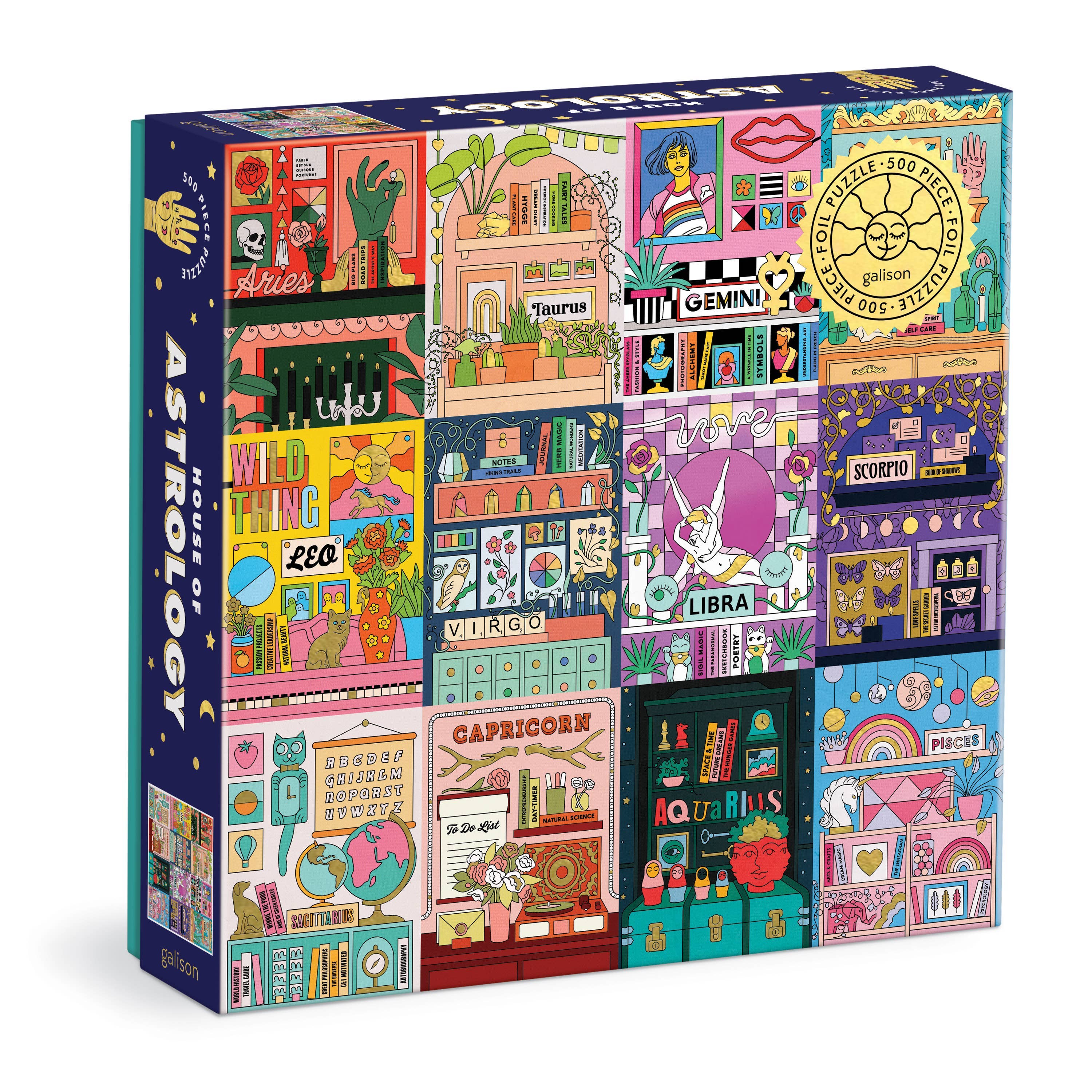 House of Astrology 500 Piece Foil Puzzle - Chronicle Books
