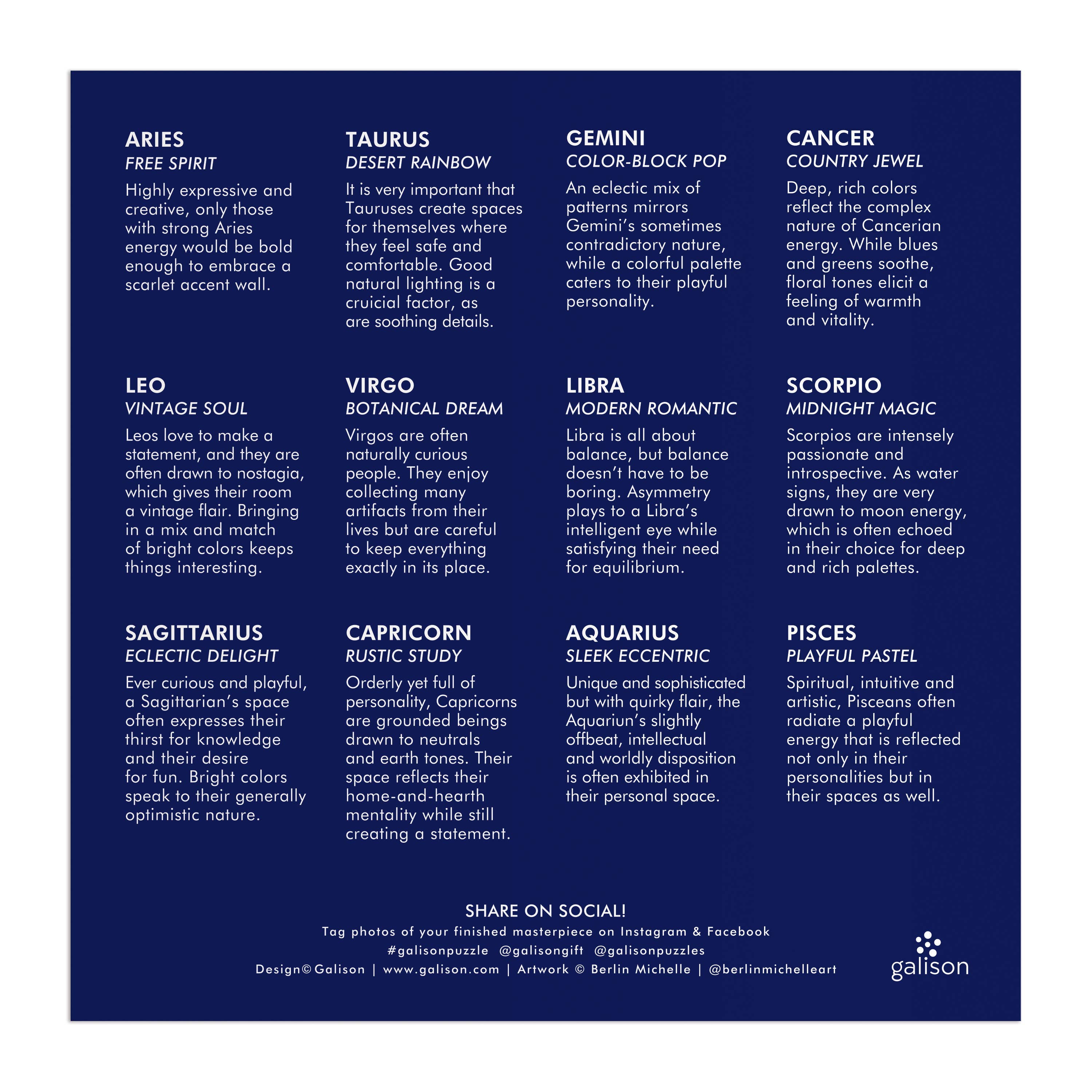 House of Astrology 500 Piece Foil Puzzle - Chronicle Books