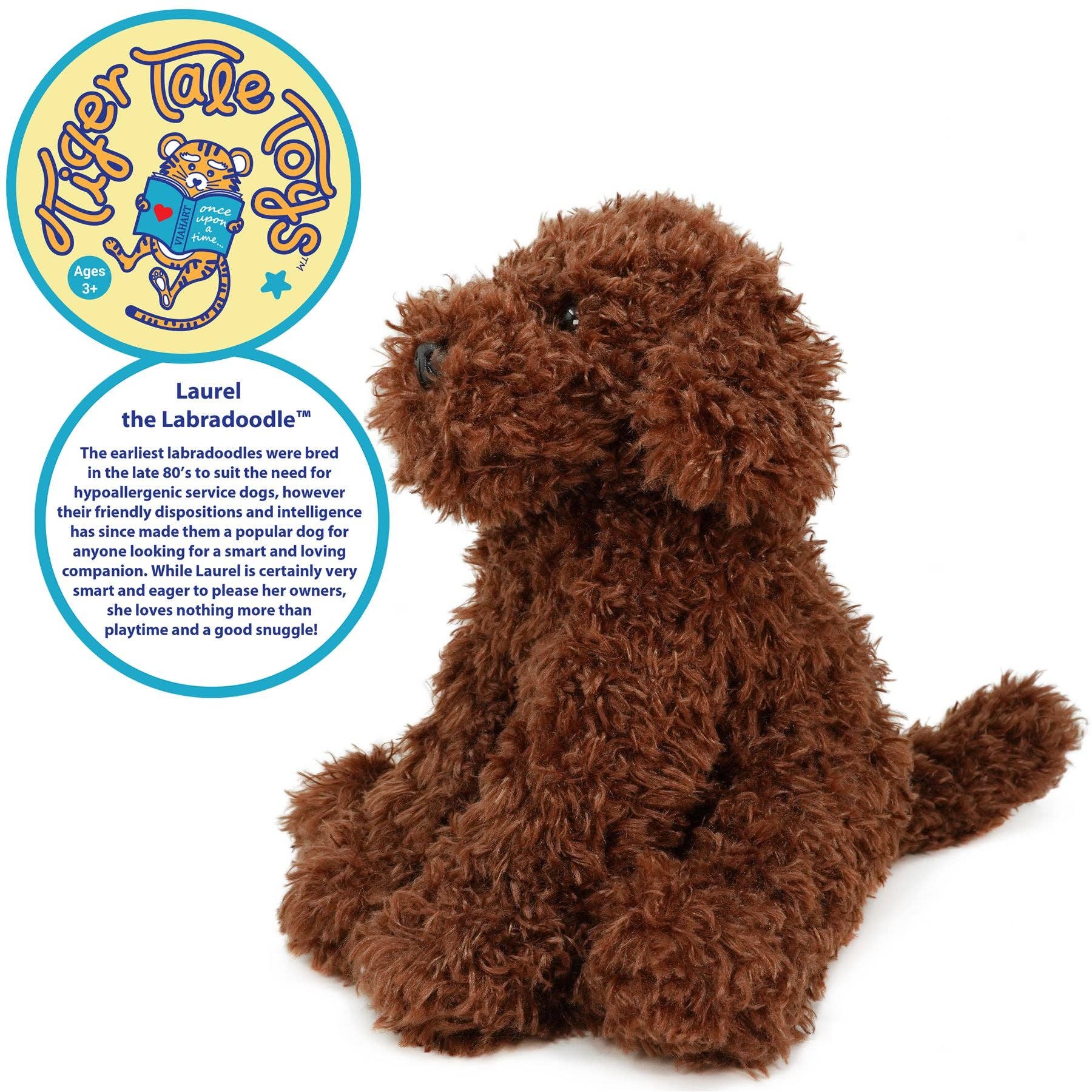 Laurel The Labradoodle | 12 Inch Stuffed Animal Plush | By T - Bearington Collection