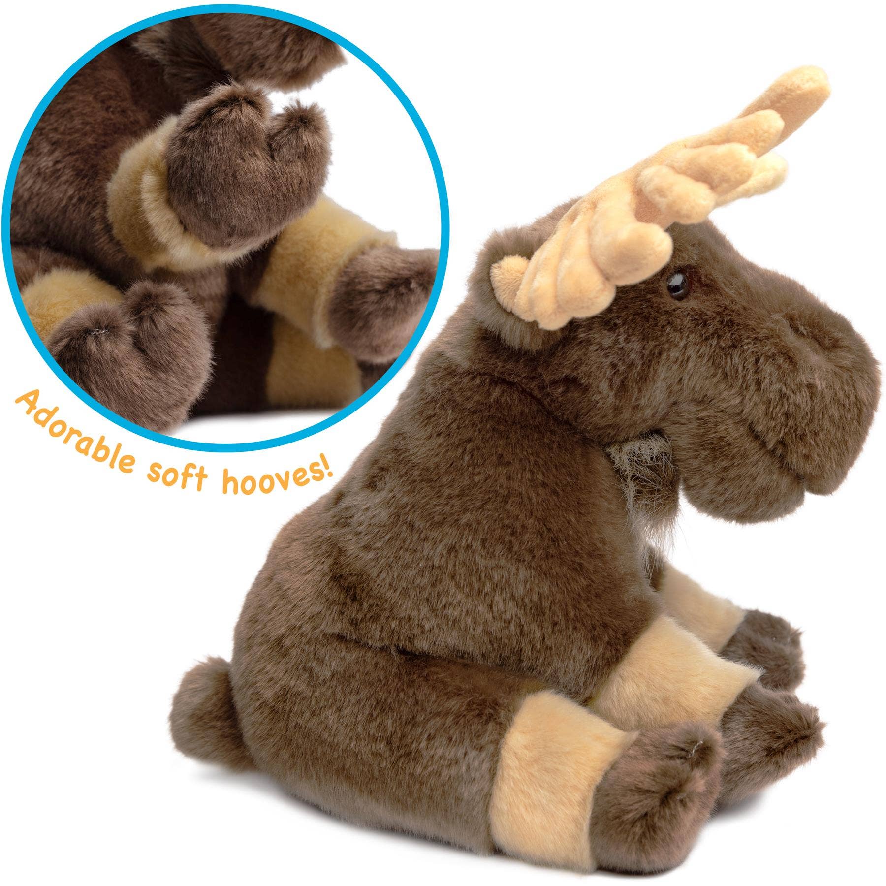 Martin The Moose | 11 Inch Stuffed Animal Plush | By TigerHart Toys - Cota Global