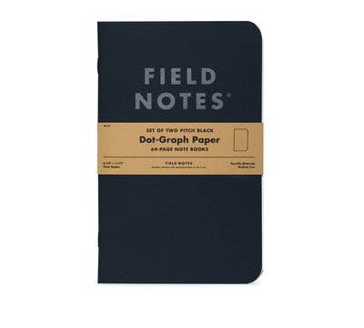 Pitch Black Note Book - Field Notes