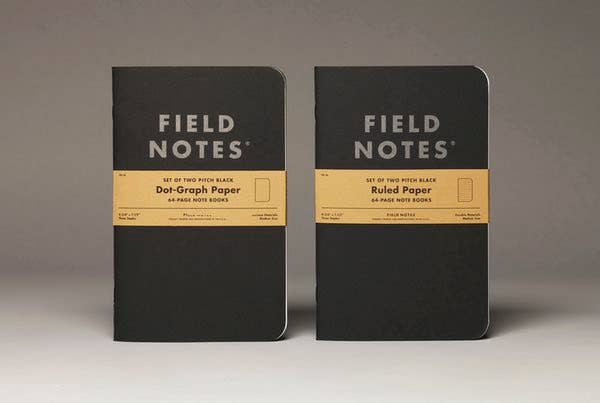 Pitch Black Note Book - Field Notes