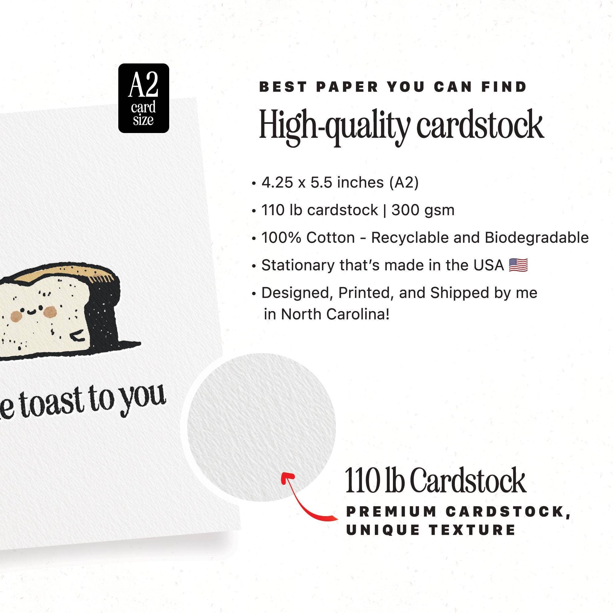 Punny Toast Congrats for Celebrations - A2 Greeting Card - Petty Paper Studio