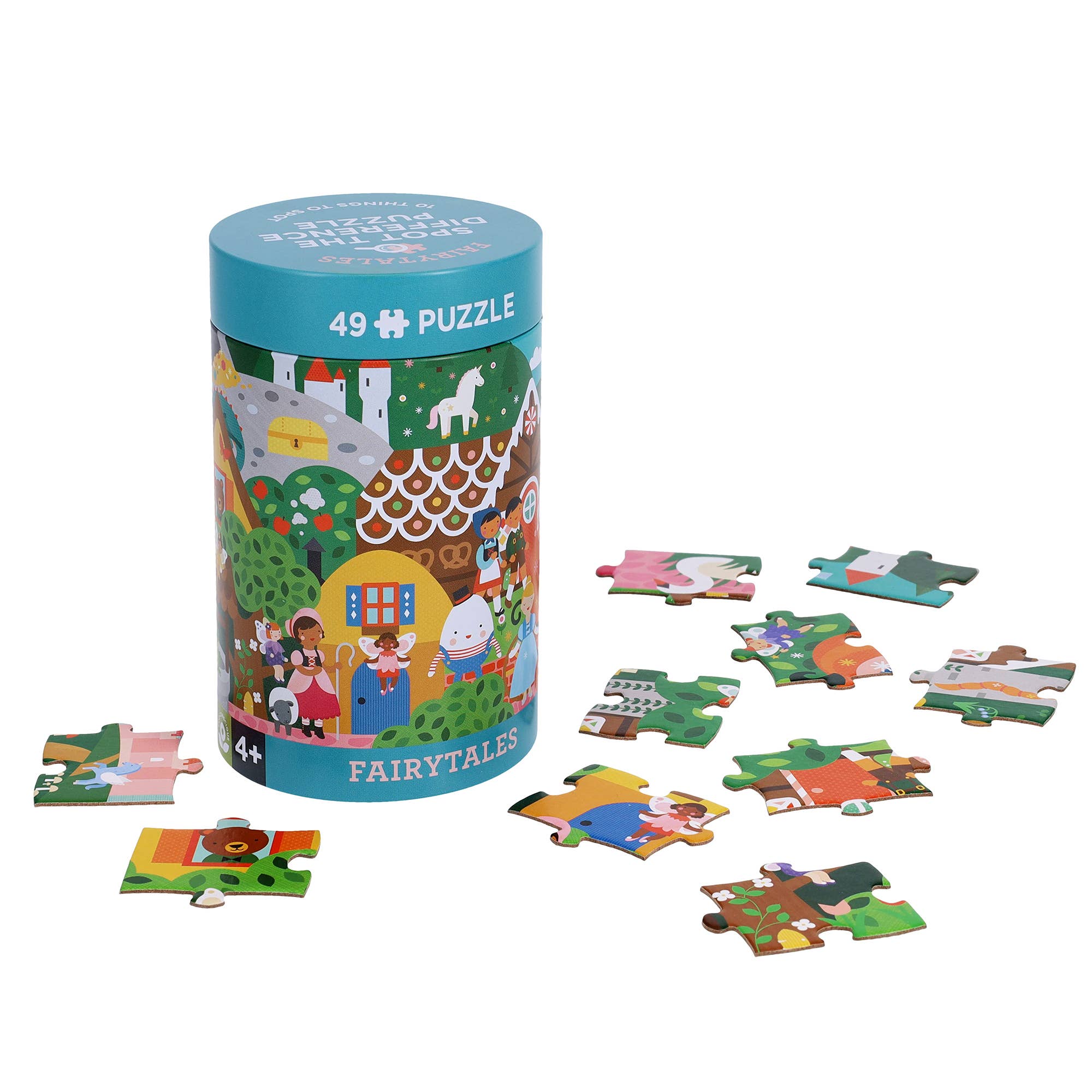 Spot the Difference Puzzle: Fairytales CDU of 6 - Chronicle Books