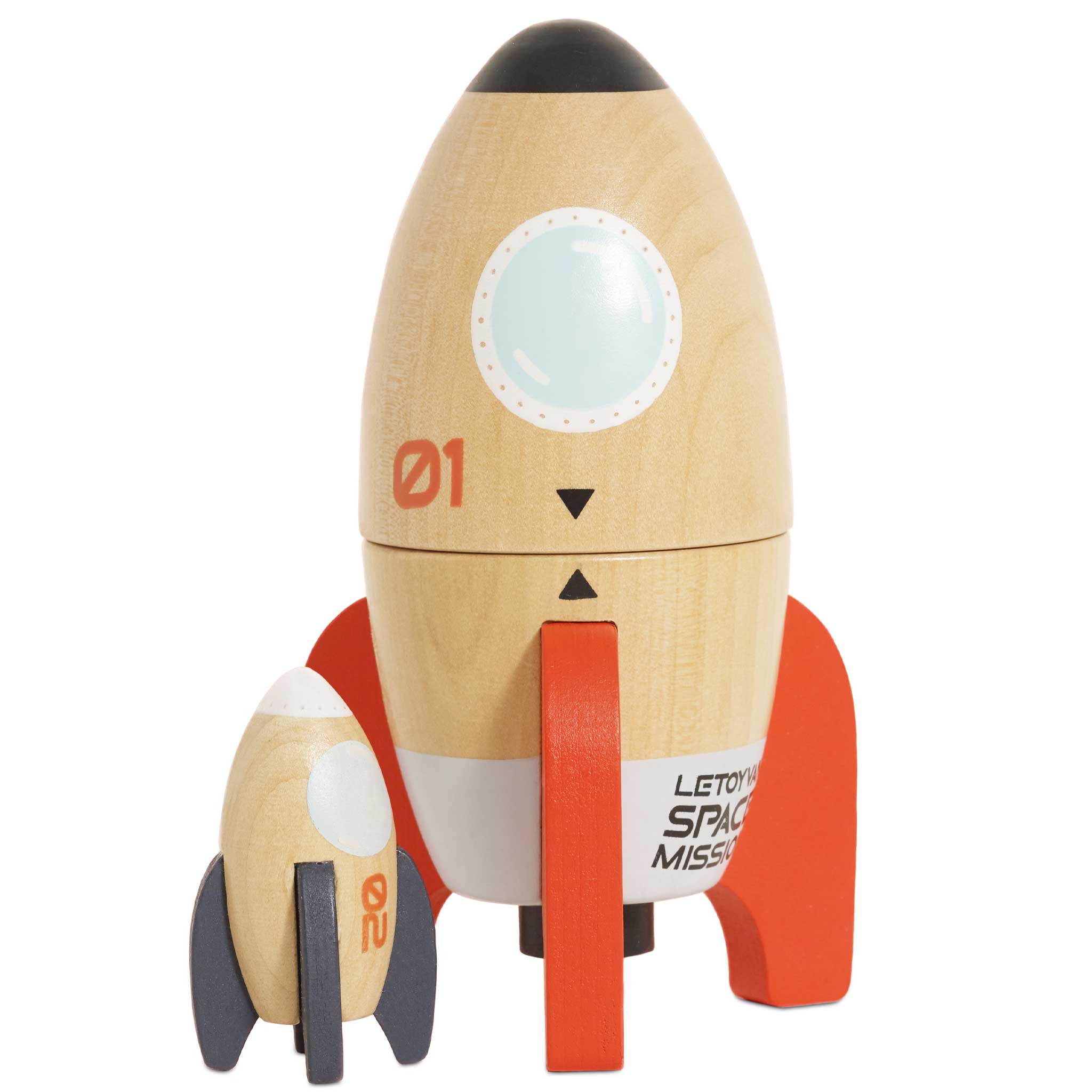 Stacking and Counting Rocket - Mentari Toys