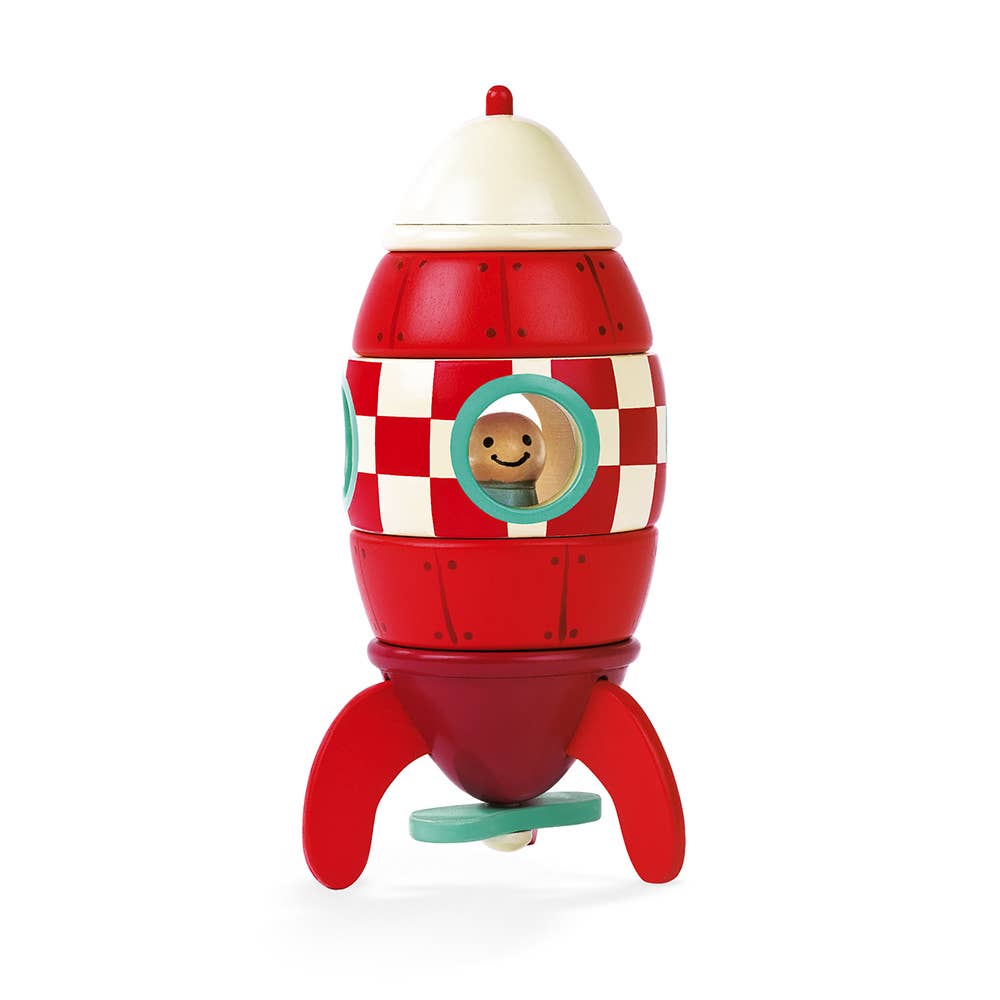 Stacking and Counting Rocket - Mentari Toys