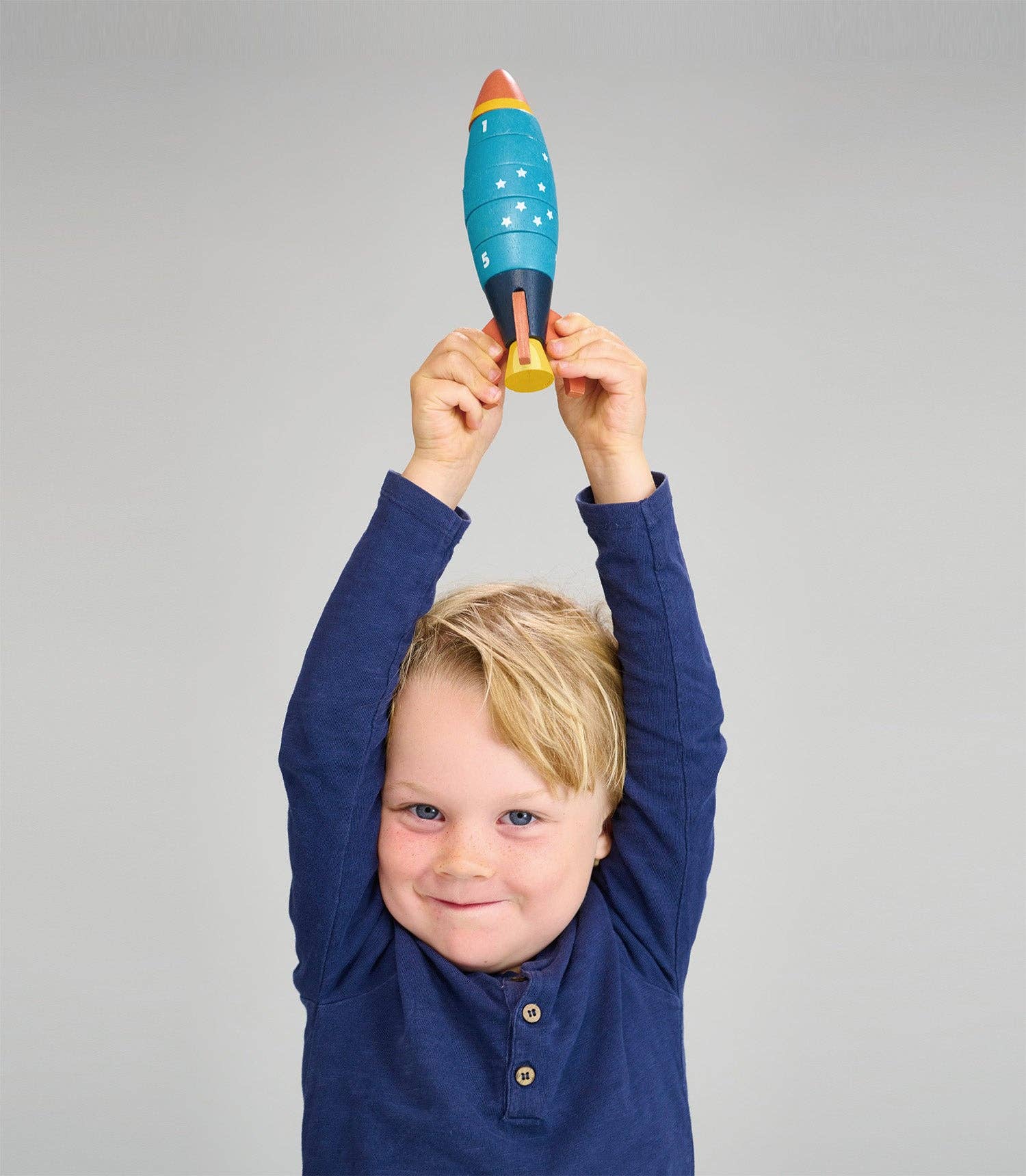 Stacking and Counting Rocket - Mentari Toys