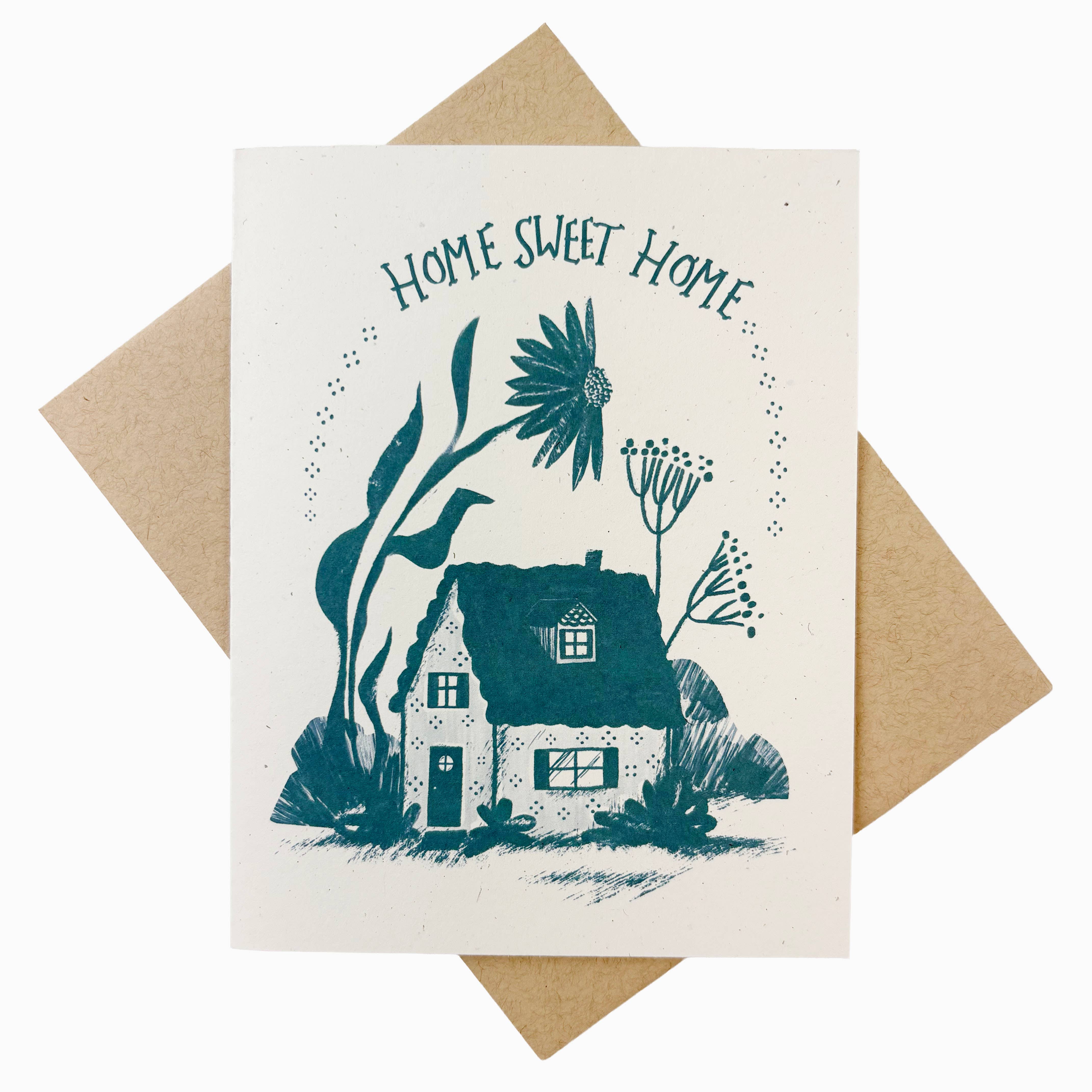 Sweet Home greeting card - Red Cap Cards