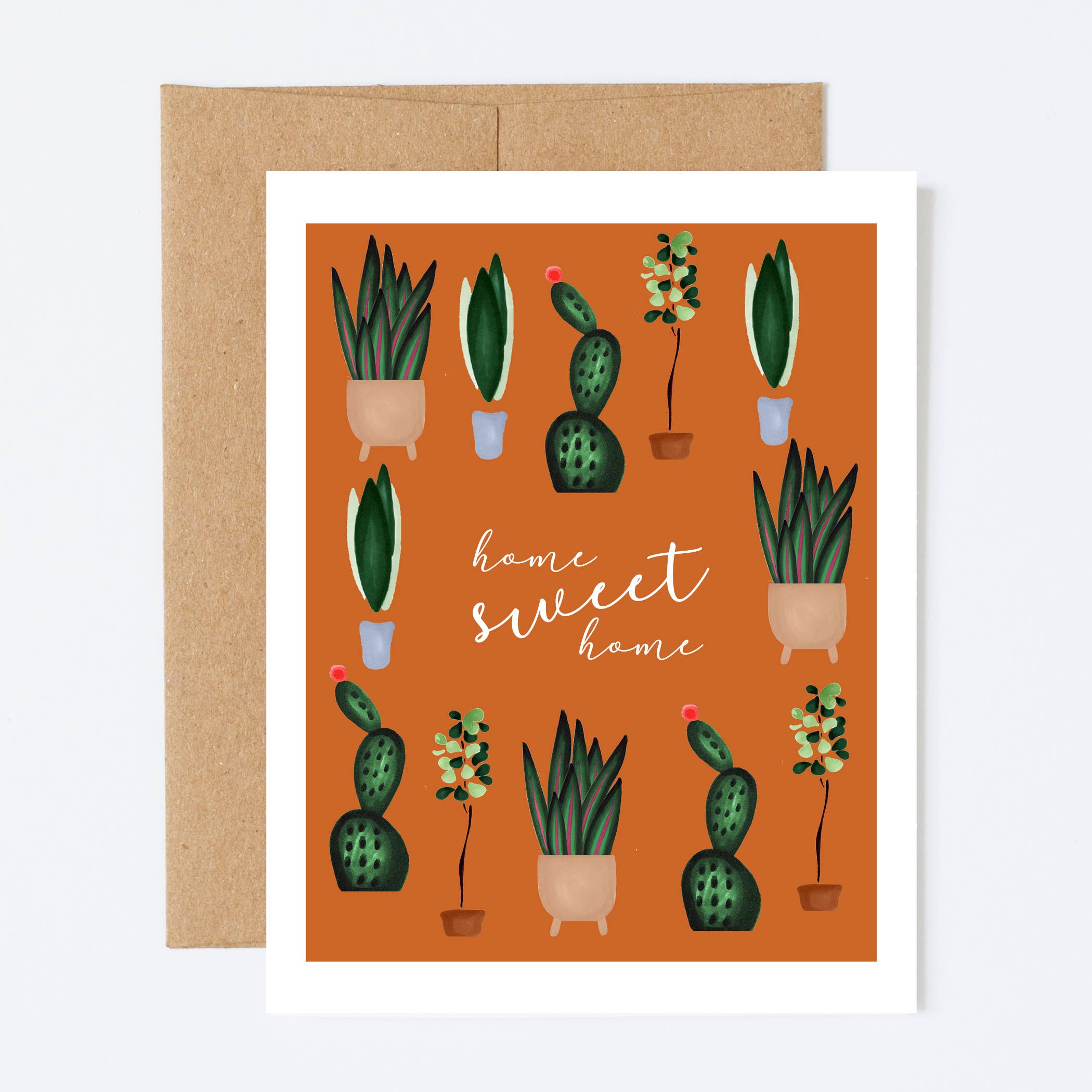 Sweet Home greeting card - Red Cap Cards