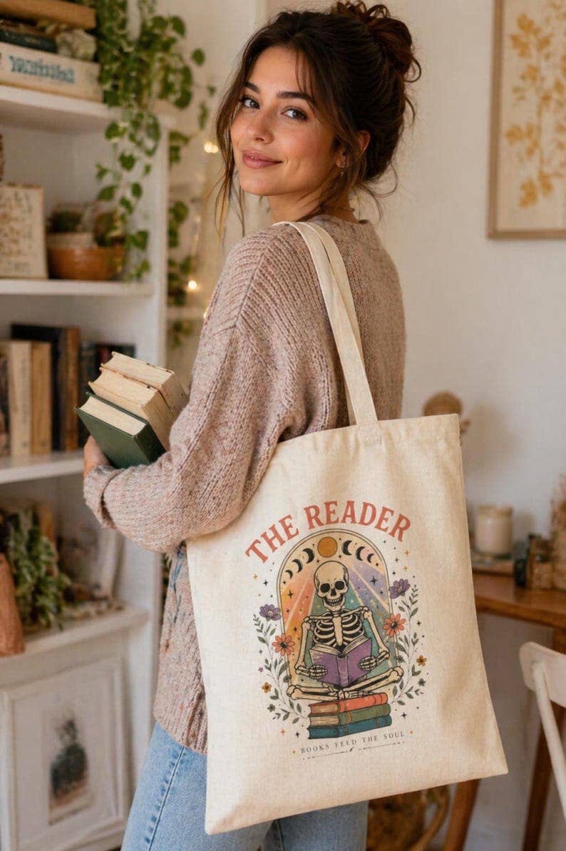 The Reader Tarot Tote Bag - Lucky Luna Apparel