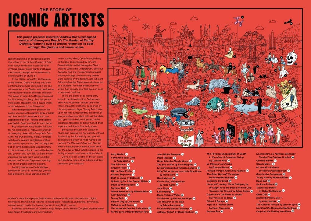 The Story of Iconic Artists: 500 Piece Puzzle - Chronicle Books