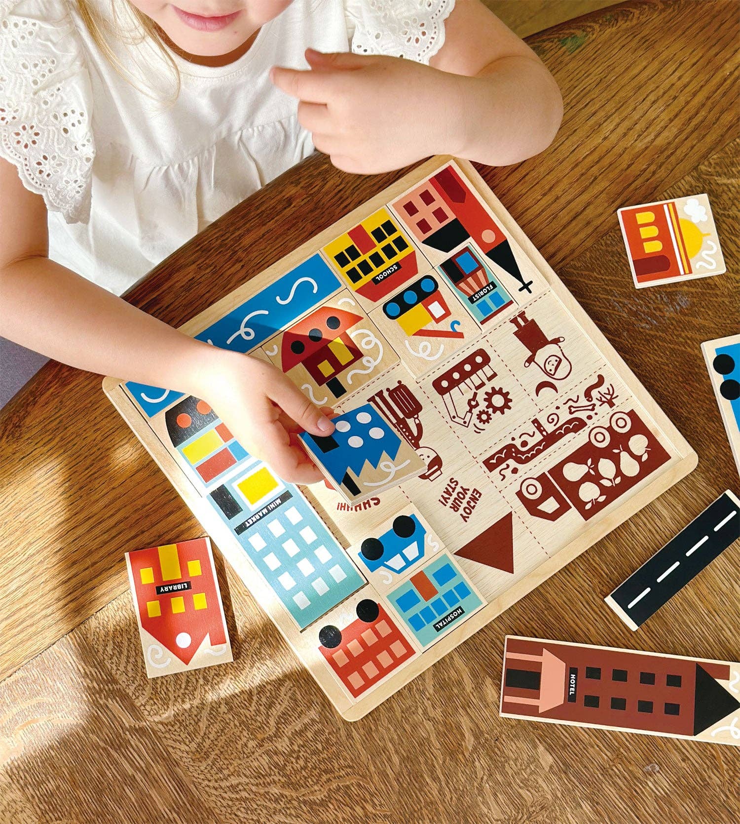 Town Puzzle - Mentari Toys