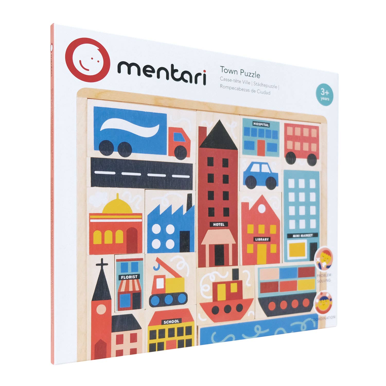 Town Puzzle - Mentari Toys