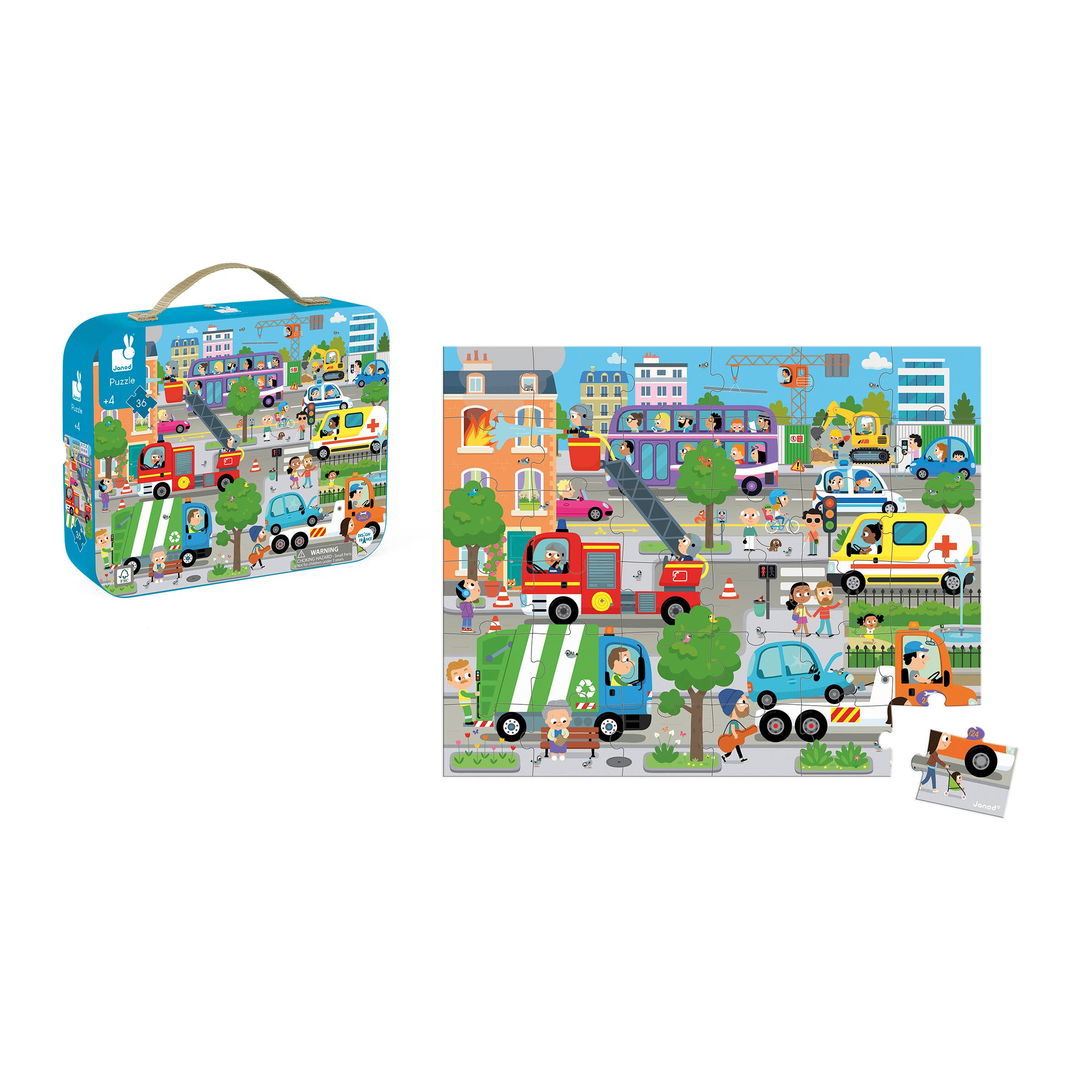 Town Puzzle - Mentari Toys