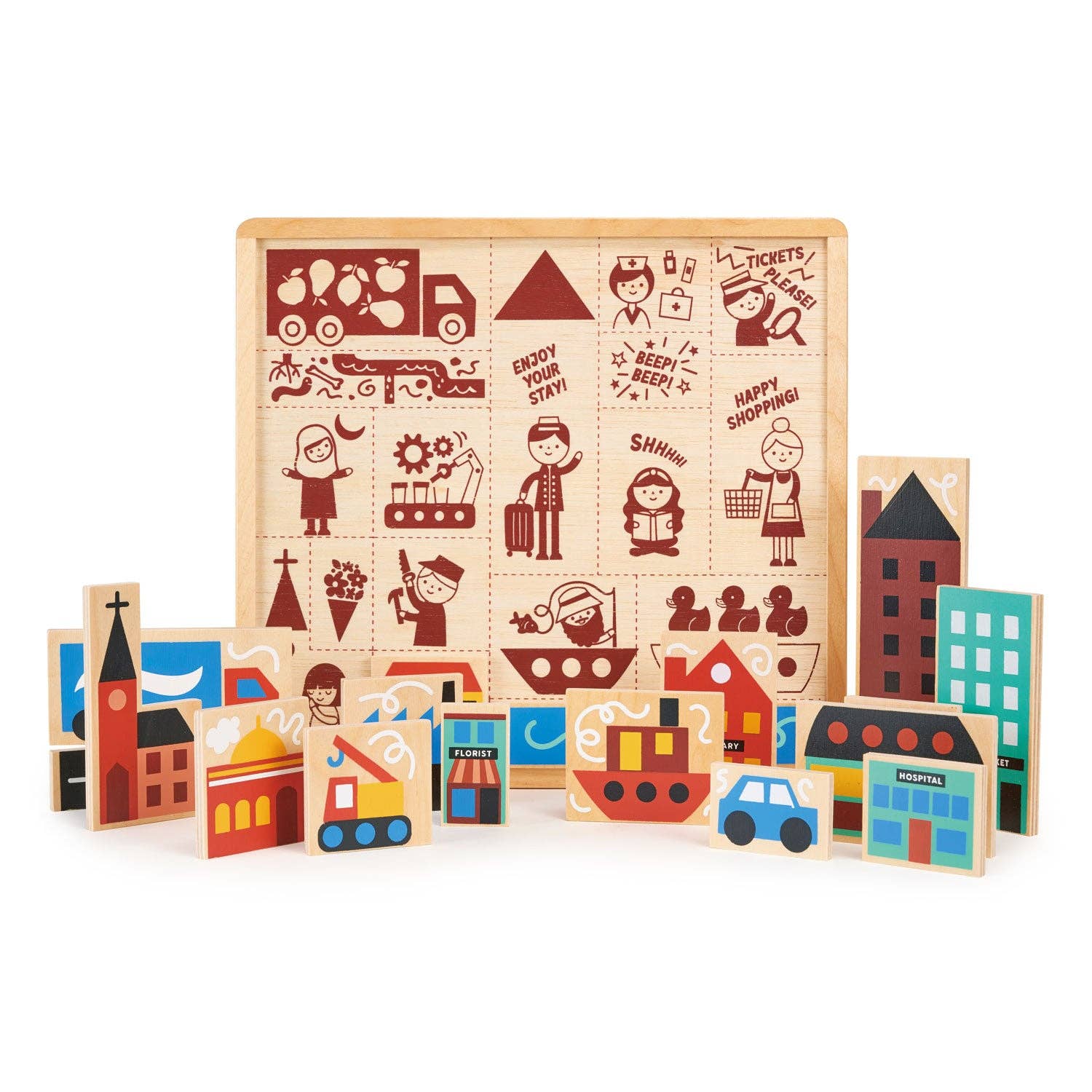 Town Puzzle - Mentari Toys